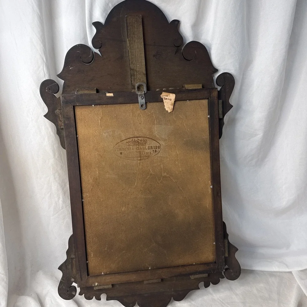 HENKEL HARRIS WILLIAMSBURG MAHOGANY CHIPPENDALE MIRROR Virginia Galleries 20
